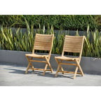 Conjunto de jantar extensível de exterior Amazonia Teak Sessa com 13 peças - 13 peças
