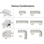 Modulares Cord-Sofaelement von Dyonery mit abnehmbaren, waschbaren Bezügen