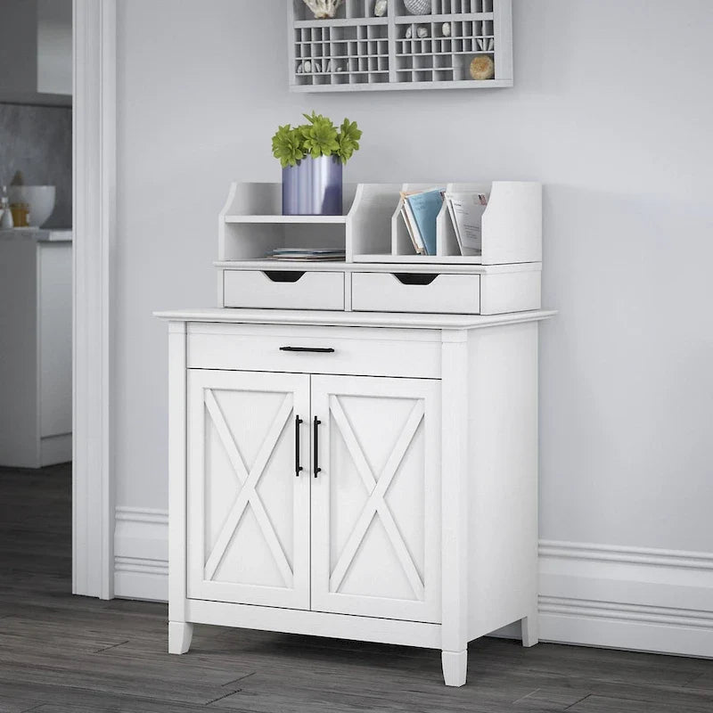Sekretářský stůl Key West s úložnou skříňkou od Bush Furniture
