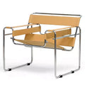 Baxton Studio Jericho Leder-Akzentsessel im Mid-Century-Modern-Stil, hellbraun: Chromoberfläche, bodenschonende Füße, vollständig montiert