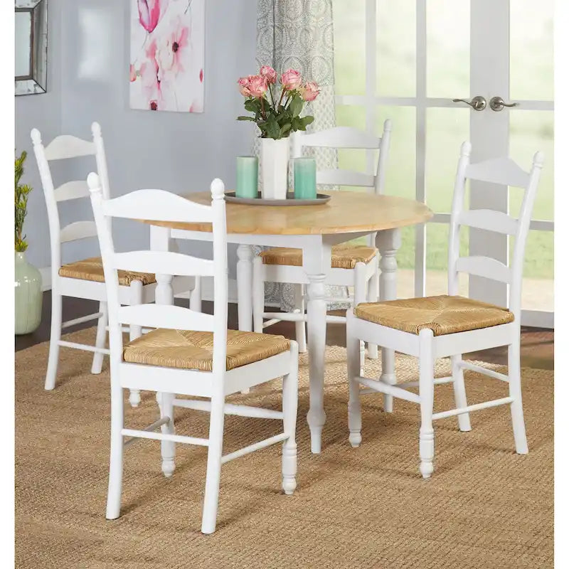 Simple Living Jessie eetkamerstoelen met ladderleuning (set van 2)