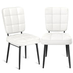 Conjunto de 2/4/6/8 cadeiras de jantar modernas, cadeiras de cozinha estofadas com almofada espessa para sala de jantar