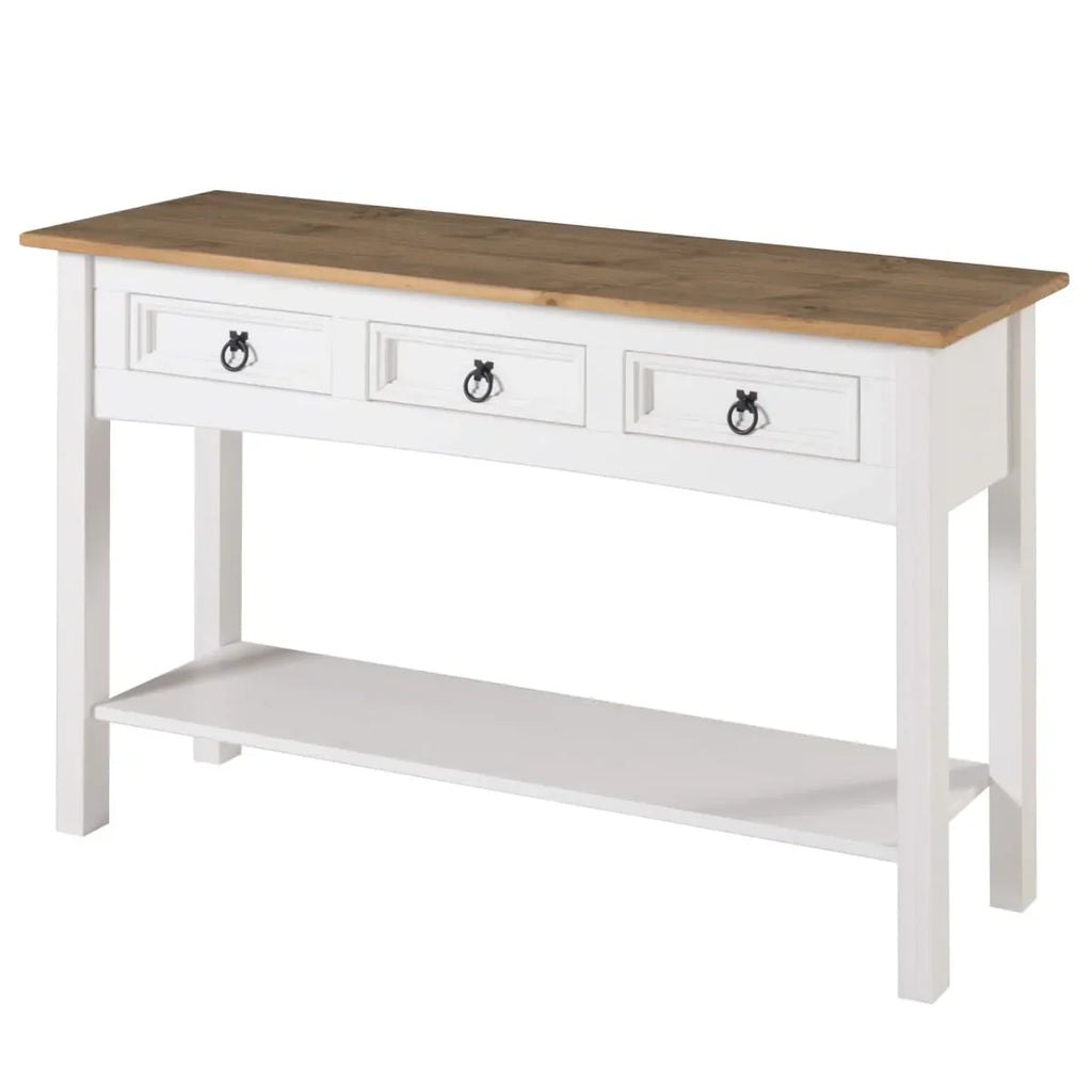 Holzkonsolentisch für den Flur mit 3 Schubladen Corona | Furniture Dash – N/A