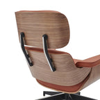 Poltrona lounge reclinabile in pelle dal design moderno di metà secolo