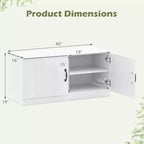 Banc à chaussures à 2 portes avec étagères réglables et espace de rangement dissimulé, naturel + blanc/Whi5te