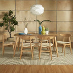 Conjunto de jantar norueguês dinamarquês em carvalho afunilado da iNSPIRE Q Modern