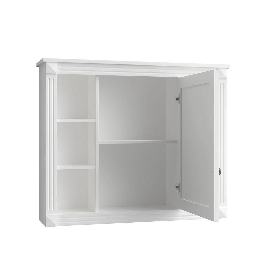 36-Zoll moderner Waschtischunterschrank mit Aufsatzwaschbecken und Spiegelschrank, 2 Türen und 2 Schubladen