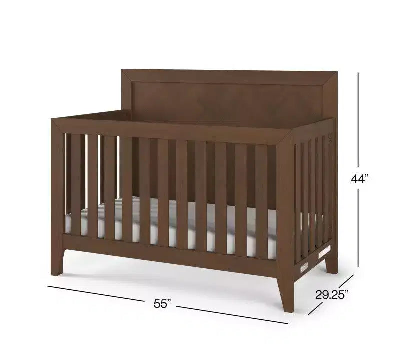 Dětská postýlka, dvojitá komoda a truhla Child Craft Kieran, 3dílná sestava do dětského pokoje, obsahuje postýlku s možností přestavby 4 v 1, komodu a truhlu