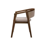 Christopher Knight Home Simon 5-teiliges Esszimmer-Set aus Gummibaumholz im Mid-Century-Modern-Stil mit Bouclé-gepolsterten Stühlen