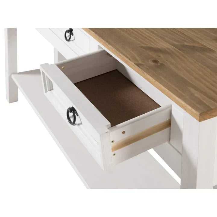 Holzkonsolentisch für den Flur mit 3 Schubladen Corona | Furniture Dash – N/A