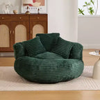 Sitzsack-Sofa für Erwachsene und Kinder, übergroßer Cord-Sitzsack mit 3 Kissen und Armlehne für Wohnzimmer oder Schlafzimmer