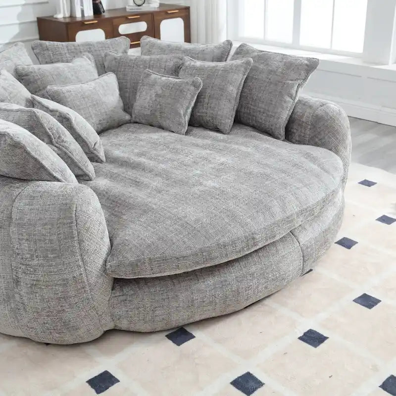 Confortável sofá-cama duplo Loaf, sofá-cama extragrande com apoios de braços