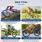 Suporte de arrumação autónomo para 5 bicicletas, com capacidade robusta de 300 Lbs, organizador resistente para guardar bicicletas de forma segura e estável em jardins dianteiros e traseiros