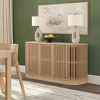 Credenza Plank+Beam Contour in legno massello con 3 ante, mobile TV da 59 pollici per il soggiorno