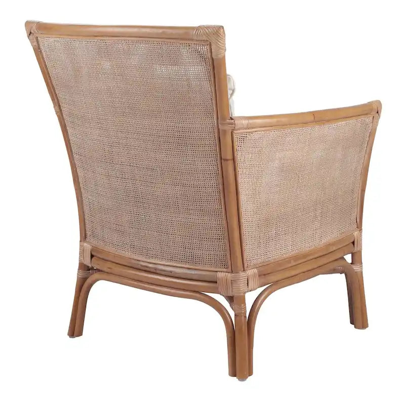 Poltrona decorativa in rattan Tatum