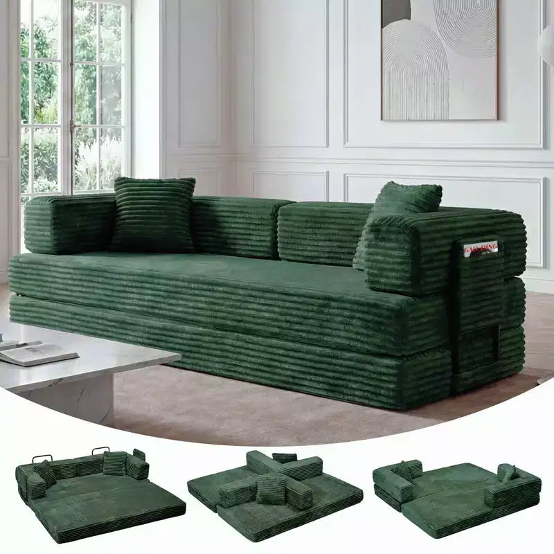 80.7 5-in-1 umwandelbares Schlafsofa ??Cord, 1200 lbs, keine Montage