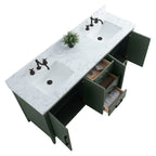 Mobile bagno Vanity Art 72 con doppio lavabo e piano in marmo composito