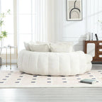 Confortável sofá-cama duplo Loaf, sofá-cama extragrande com apoios de braços
