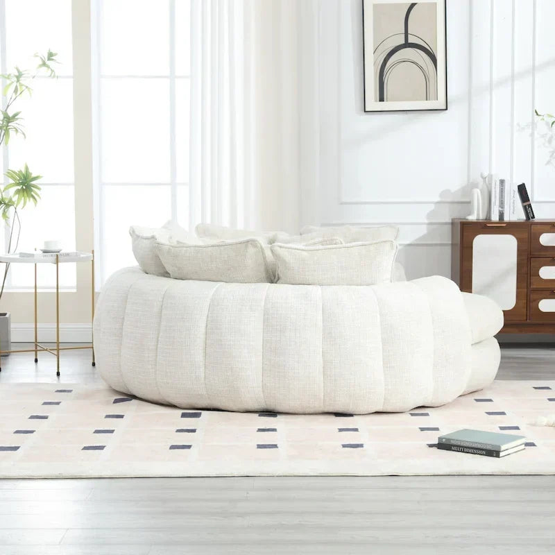 Confortável sofá-cama duplo Loaf, sofá-cama extragrande com apoios de braços
