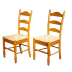 Simple Living Jessie eetkamerstoelen met ladderleuning (set van 2)