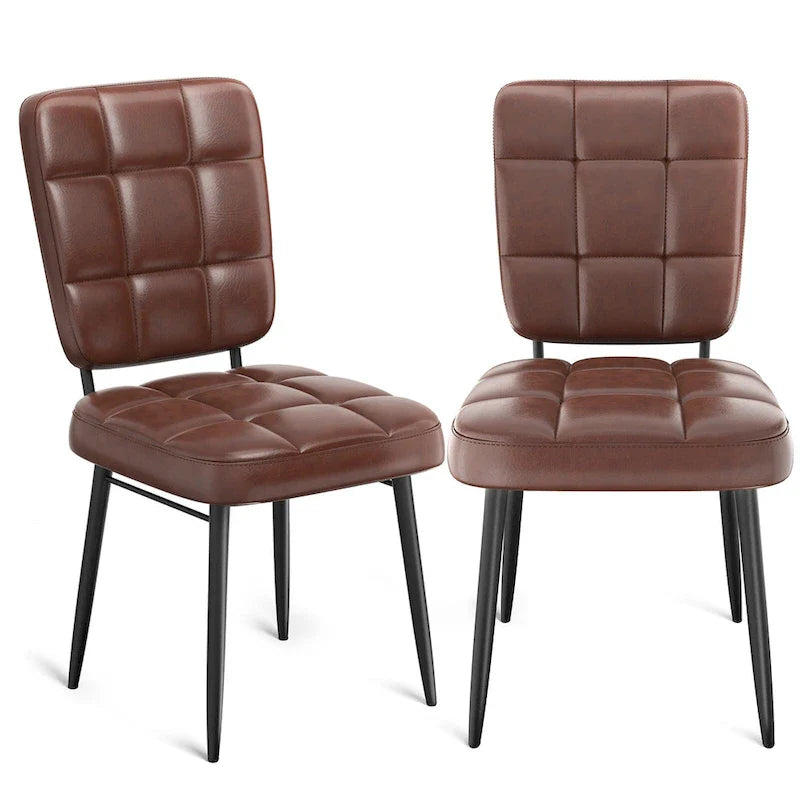 Conjunto de 2/4/6/8 cadeiras de jantar modernas, cadeiras de cozinha estofadas com almofada espessa para sala de jantar