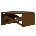 2-in-1-salontafel, uitschuifbare eettafel, tafel met verstelbare hoogte voor thuis en kantoor, ruimtebesparend - ModernLuxe