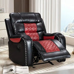 Fauteuil inclinable grand format en similicuir, design américain, pour le salon