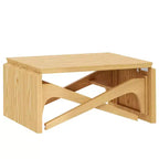 2-in-1-salontafel, uitschuifbare eettafel, tafel met verstelbare hoogte voor thuis en kantoor, ruimtebesparend - ModernLuxe