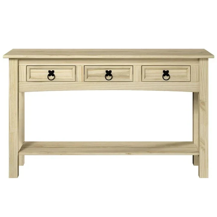 Holzkonsolentisch für den Flur mit 3 Schubladen Corona | Furniture Dash – N/A