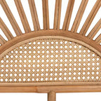 Testiera del letto in rattan naturale, marrone