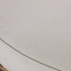 Homan Outdoor-Tagesbett aus Polyrattan mit Kissen, Hellbraun und Beige