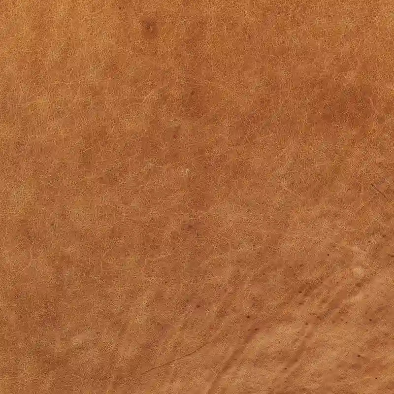 Poly & Bark Jarmo-Hocker mit verstellbarem Walnusstisch – echtes italienisches Vollnarbenleder