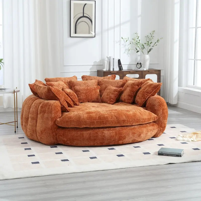 Confortável sofá-cama duplo Loaf, sofá-cama extragrande com apoios de braços