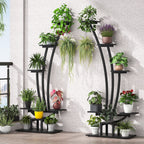 Zimmerpflanzenständer, 6-stöckiges Blumenregal für Haus und Garten – 2er-Set