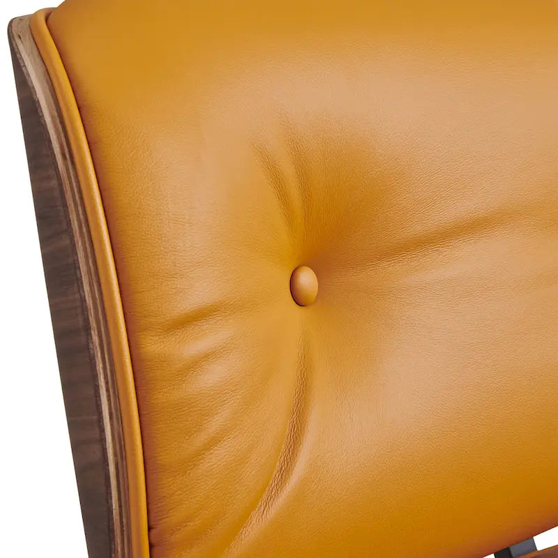 Poltrona lounge reclinabile in pelle dal design moderno di metà secolo
