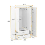 Guarda-roupa com 3 portas e 2 gavetas