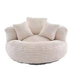 Sitzsack-Sofa für Erwachsene und Kinder, übergroßer Cord-Sitzsack mit 3 Kissen und Armlehne für Wohnzimmer oder Schlafzimmer