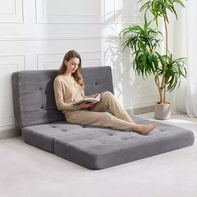 39x75 dreifach faltbares Schlafsofa aus Memoryschaum, 6-fach gesteppte Matratze