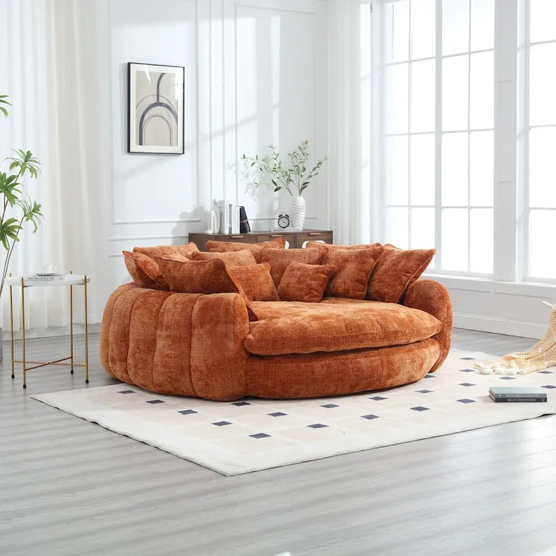 Confortável sofá-cama duplo Loaf, sofá-cama extragrande com apoios de braços