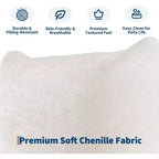 Canapé modulaire 2 places en tissu chenille, canapé nuage avec éponge haute résilience, sans accoudoirs pour petits espaces