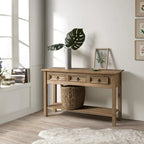 Holzkonsolentisch für den Flur mit 3 Schubladen Corona | Furniture Dash – N/A