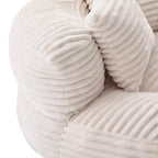 Sitzsack-Sofa für Erwachsene und Kinder, übergroßer Cord-Sitzsack mit 3 Kissen und Armlehne für Wohnzimmer oder Schlafzimmer