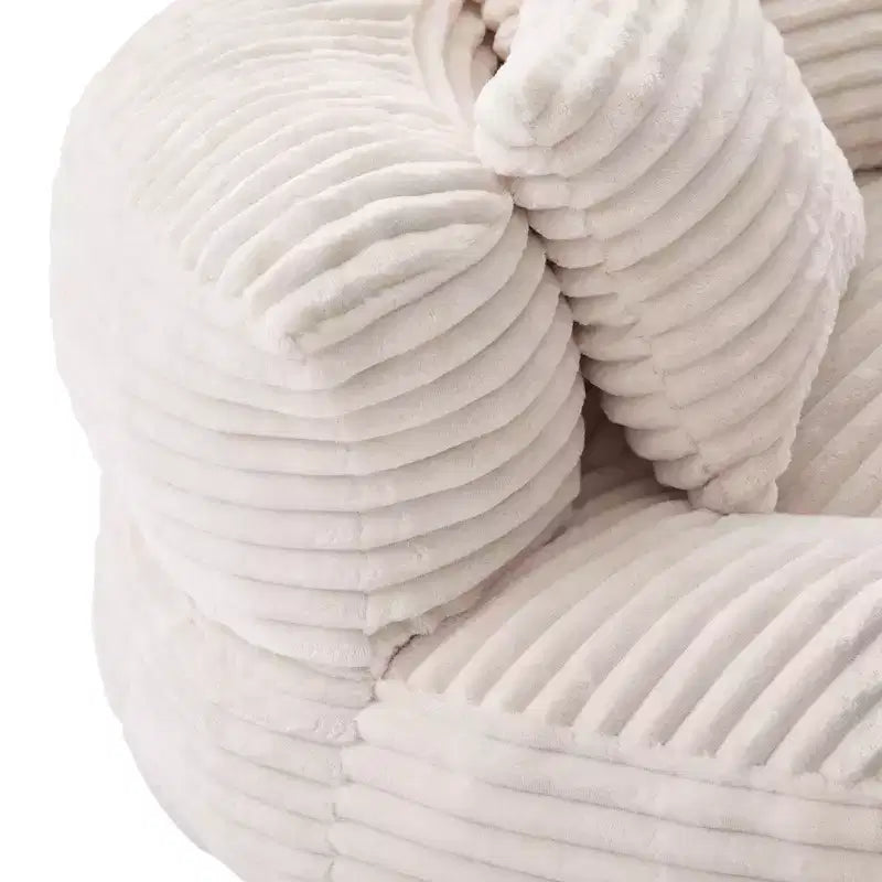 Sitzsack-Sofa für Erwachsene und Kinder, übergroßer Cord-Sitzsack mit 3 Kissen und Armlehne für Wohnzimmer oder Schlafzimmer