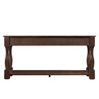 Consolle lunga in legno con 3 cassetti e 1 ripiano inferiore