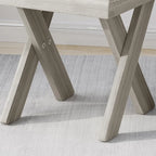 Tavolino laterale in legno di acacia di