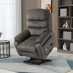 Poltrona reclinabile oversize con ricarica wireless, massaggio e riscaldamento