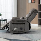 Poltrona reclinabile oversize con ricarica wireless, massaggio e riscaldamento