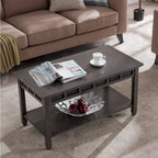  Rustic Slate One Shelf Coffee Table