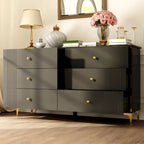 Comò a 6 cassetti moderno bianco, comò in legno con cassetti, cassettiera contenitore in legno