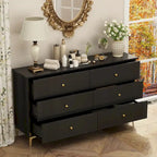 Comò a 6 cassetti moderno bianco, comò in legno con cassetti, cassettiera contenitore in legno